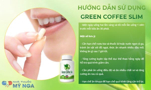 hướng dẫn sử dụng green coffee slim