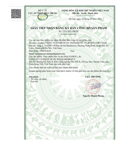 giấy phép sangu gout