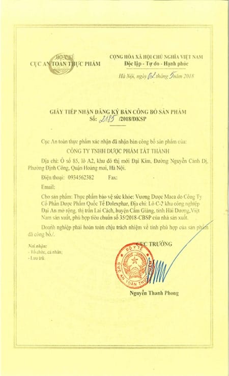 Vương Dược Maca