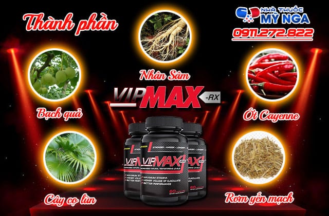 thành phần có trong sản phẩm vipmax rx