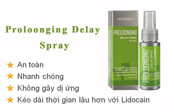 thuốc xịt Proloonging Delay Spray For Men