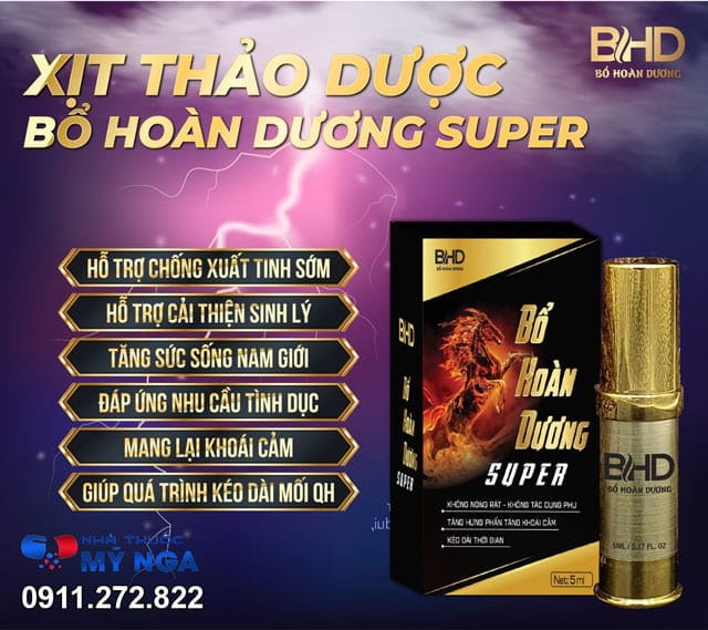 công dụng chai xịt bổ hoàn dương super