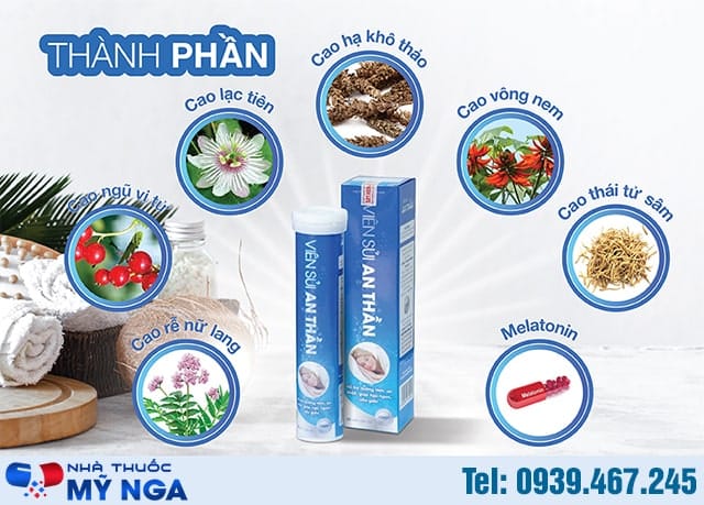 thành phần của Viên Sủi An Thần