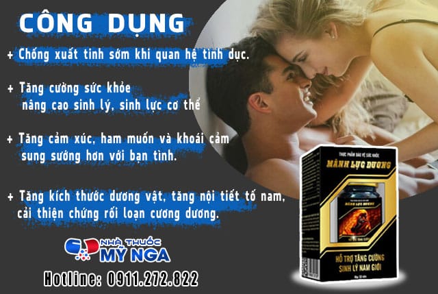 công dụng của sản phẩm Mãnh Lực Dương