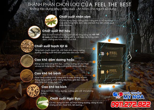 thành phần có trong sản phẩm feel the best