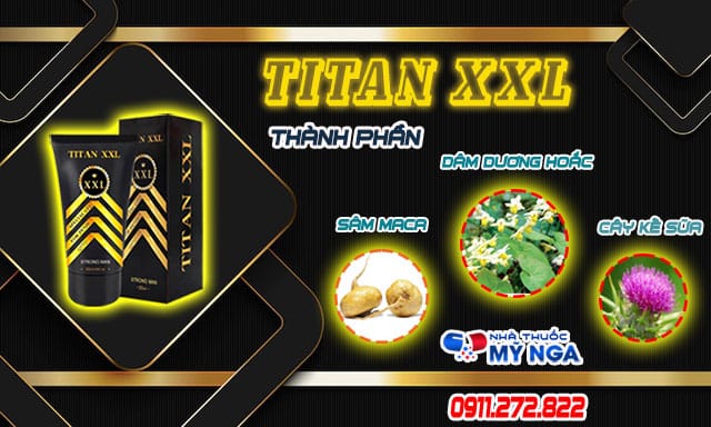 thành phần có trong sản phẩm titan xxl