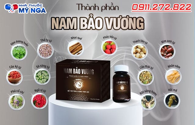 thành phần có trong sản phẩm nam bảo vương