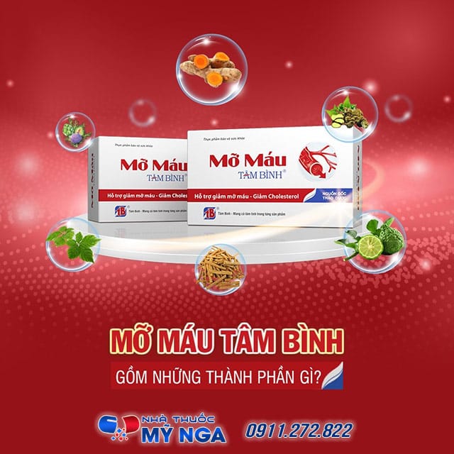 Mỡ máu Tâm Bình thành phần