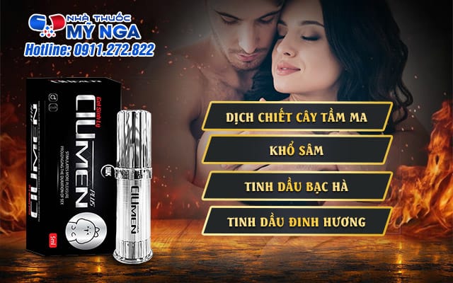 thành phần xịt chống xuất tinh sớm ciumen plus