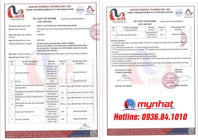 giấy chứng nhận xịt chống xuất tinh sớm ciumen plus