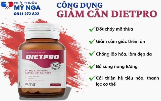 Công dụng mạnh mẽ của Diet Pro