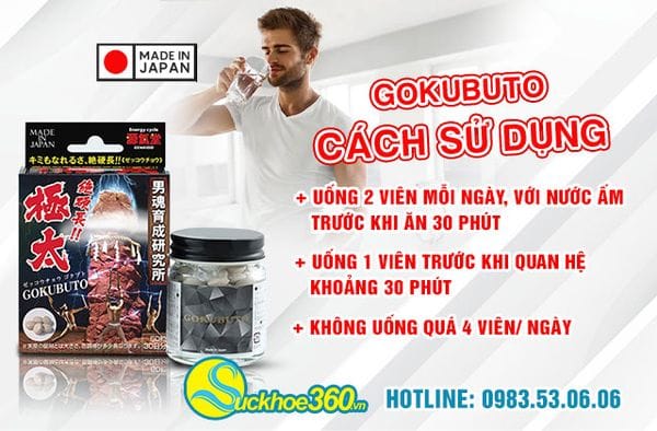 4. Cách sử dụng viên uống Gokuuto sau cho hiệu quả