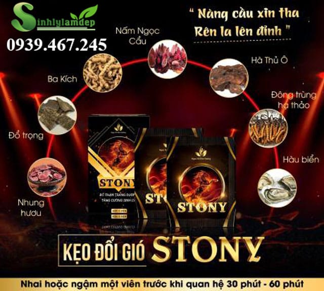 thành phần có trong kẹo stony