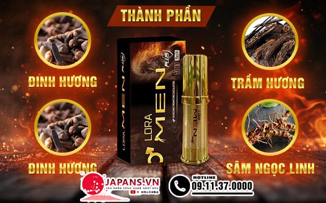 thành phần Lora Men Chính Hãng