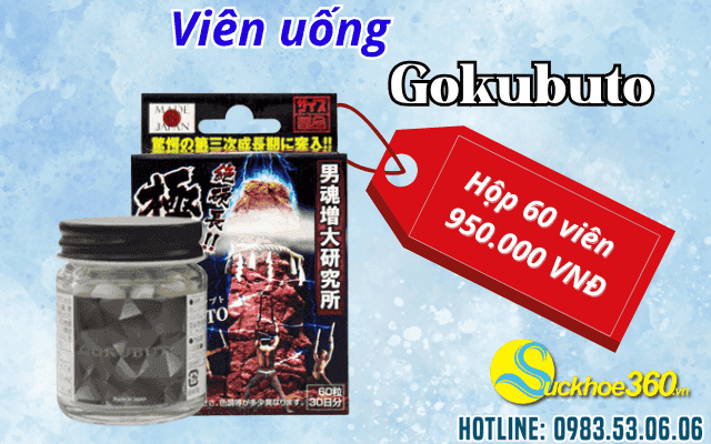 8. Viên uống Gokubuto Nhật Bản có giá bao nhiêu?